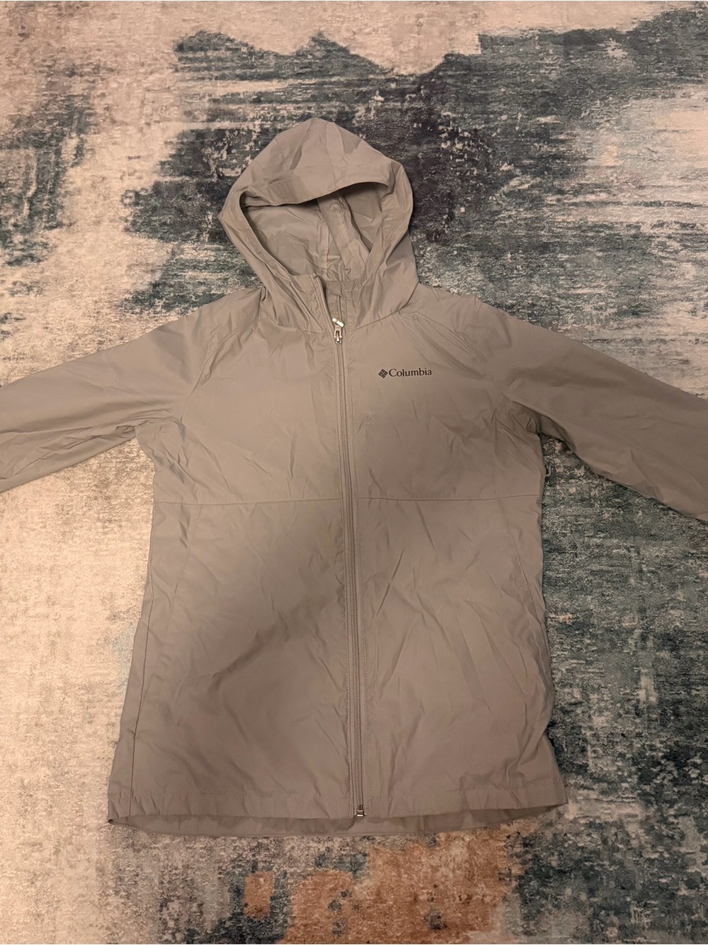 Columbia Lightweight Hooded Windbreaker Jacket - grey